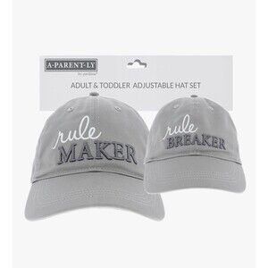 Pavilion Gift Co. Rule Maker & Breaker Adjustable Adult Toddler (1-3 Y) Hat Set